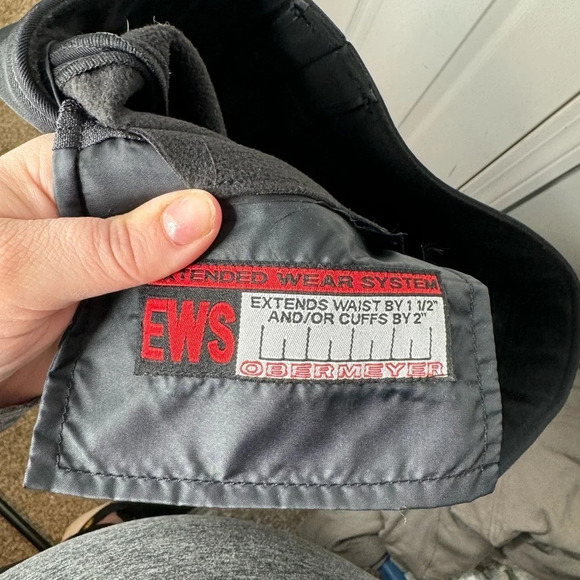 OBERMEYER Woman’s Fleece-Lined Black Ski Pants With Extended Wear System Size 8R - Picture 5 of 9